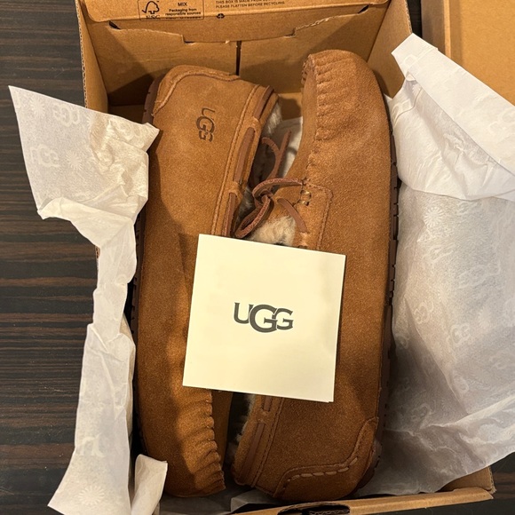 Brown Suede Moccasin Slippers - Picture 7 of 8